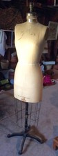 Antique Mannequin Birdcage Dress Form with Cast Iron Base&nbsp;