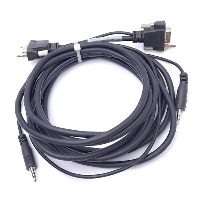 Extron 26-566-03 Rev P MVGA-A M-M Audio Cable, D-Sub 15-Pin HD, 3.5mm Jack, 12ft