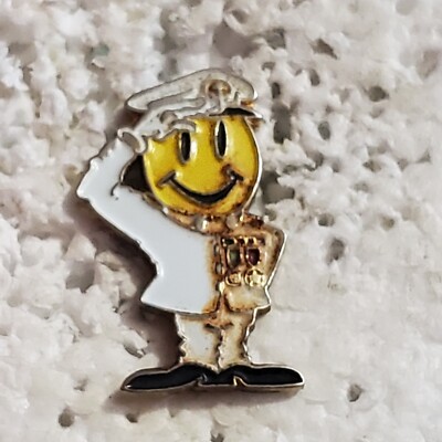Walmart Enamel Lapel Hat Pin Smiley Sam Salute to Military Navy