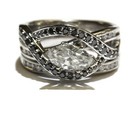 GIA certified 14k white gold 2.05ct marquise diamond engagement wedding ring 13g — photo 2