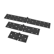 Black Backflap Hinges x 2 / Metal Back Flap Hinge Box Counter
