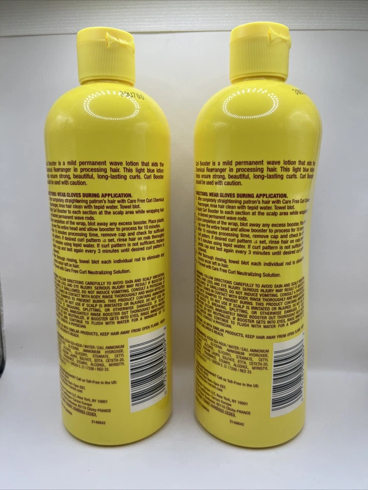 Lote de 2 lociones de onda permanente Softsheen Carson Care Free Curl Booster, 15,5 oz Foto 2 de 2