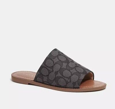 【COACH】Hazel サンダル Signature 在庫確認下さい Coach Hazel Sandal In Signature Jacquard Size 8B CI054 Color