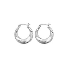 Sterling Silver Creole Earrings