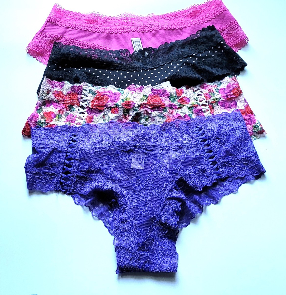 4枚おまとめ専用 ヴィクトリアズ・シークレットCheeky Panties Victoria's Secret 4Pc-Pack Assorted Colors Cheeky Panties