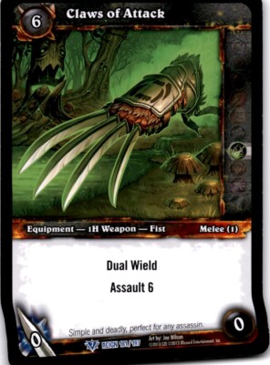 Claws of Attack World of Warcraft TCG WOW