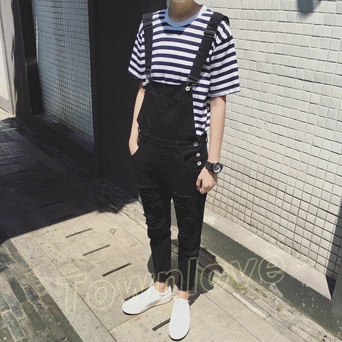 Jeans Pants Suspender Overalls Trousers 