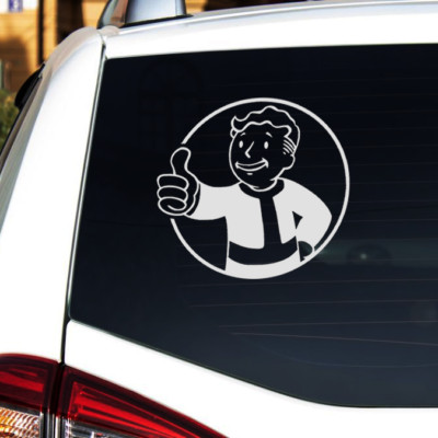 Fallout Vault Boy Vinyl Decal Sticker 5 SIZES Car/Truck/Laptop/Window Vault-Tec