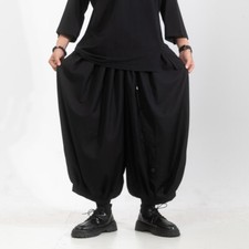 Men's Button-breasted Wide-leg Pants Japanese Yohji Yamamoto Loose Harem Casual