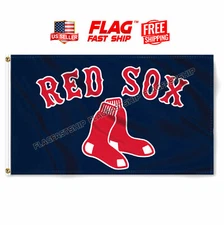 Boston Red Sox Flag 3x5 FT Banner Logo Grommets Fast FREE Shipping US Seller