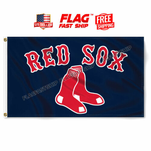 Boston Red Sox Flag 3x5 FT Banner Logo Grommets Fast FREE Shipping US Seller - Picture 1 of 9