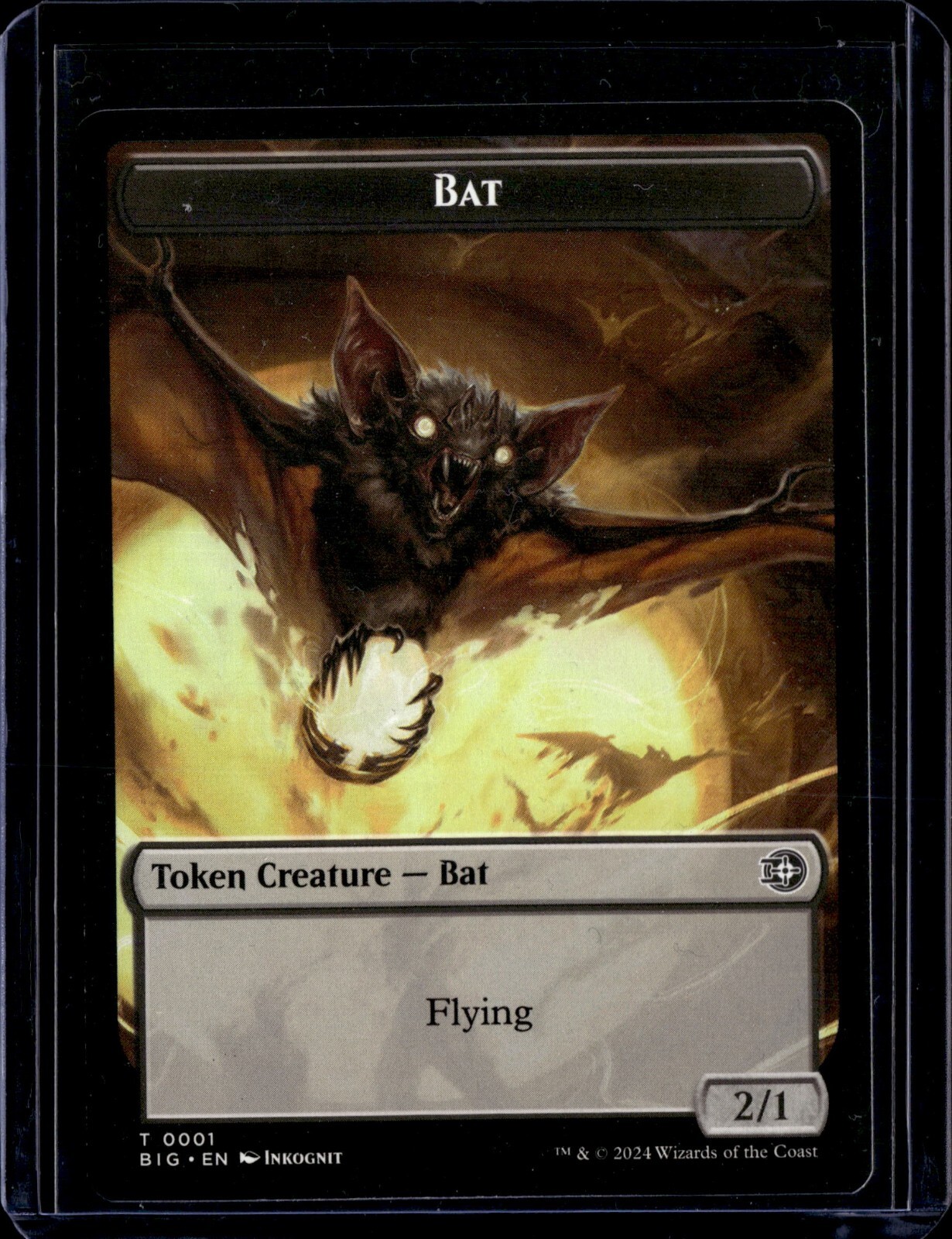 Bat - 1 - Token - BIG - NM - MTG Magic the Gathering