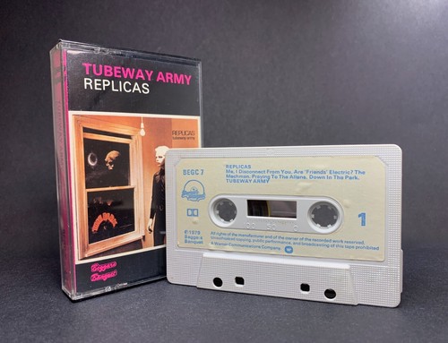 Tubeway Army REPLICAS Cassette BEGC7 **RARE PAPER LABELS** 1979 *NOT ON DISCOGS*