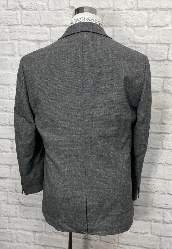 Nuevo Blazer Abrigo Deportivo Karl Lagerfeld Para Hombres Gris Mezcla de Lana Elástico 40R Foto 4 de 4