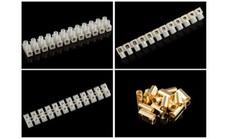 Connector Blocks 5AElectrical 5 Amp 12 Way White Terminal Block Strip Electrical