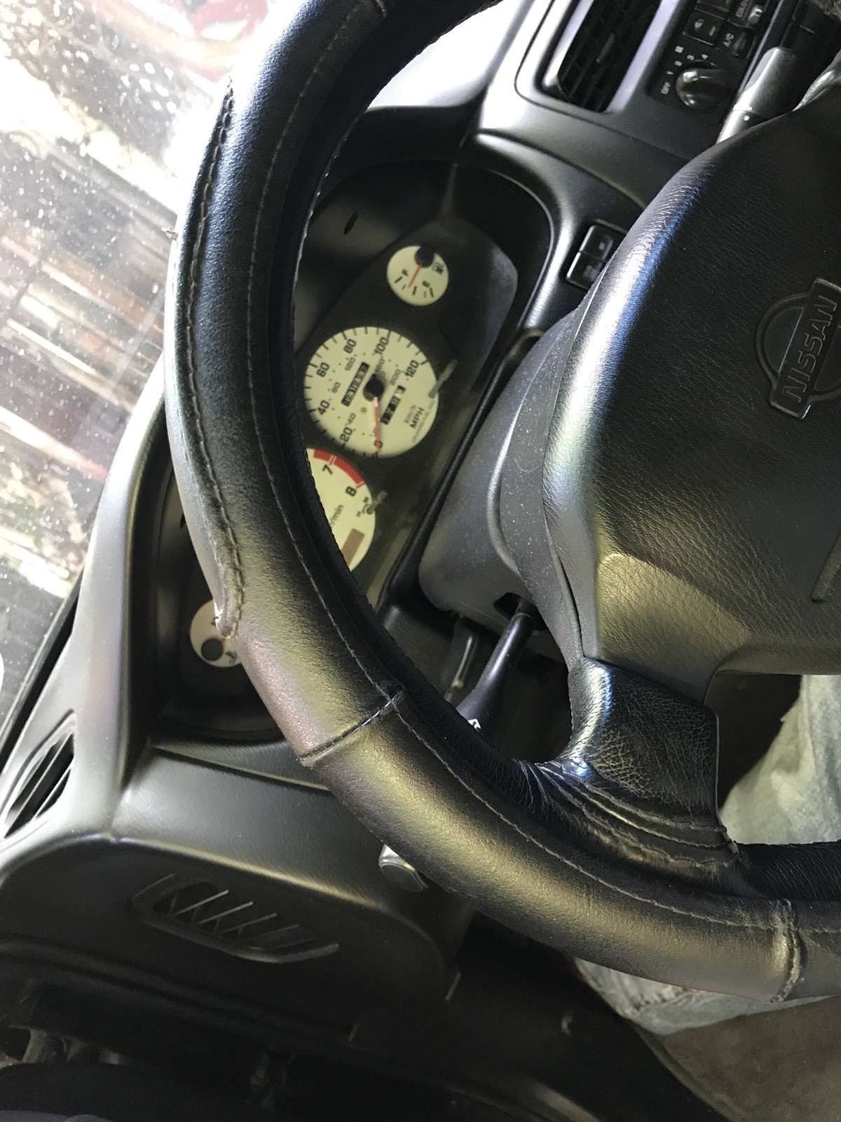 M01 むらページ RedlineGoods Leather Shift Boot For Nissan 240SX 1989-1994 Custom