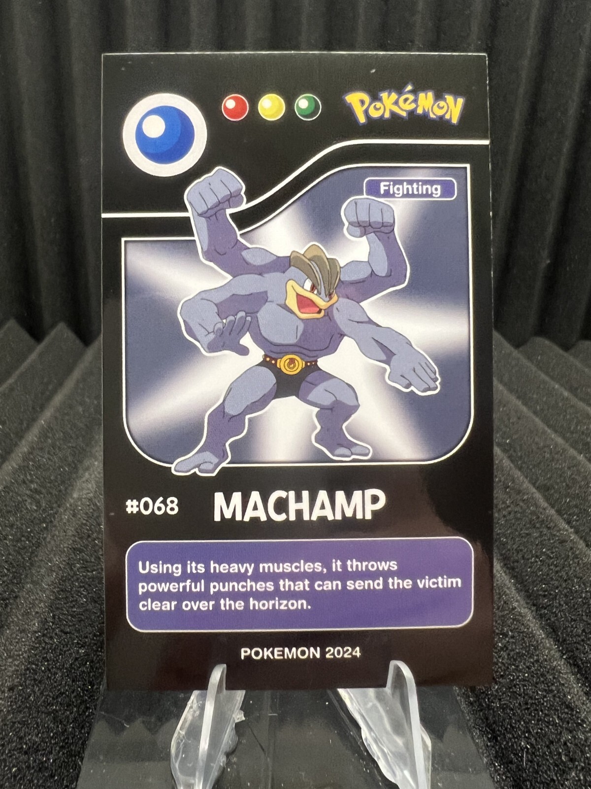Machamp #68 - Pokedex Black Kanto 2024 - Pokemon Card NM