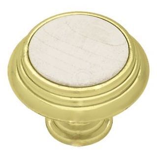 Liberty Cabinet Knob Polished Brass & Maple Wood Drawer Pull P50084C-PB2