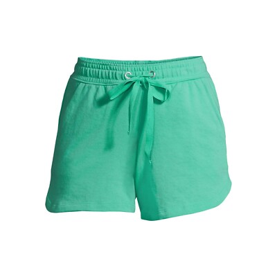 Women's Active Drawstring French Terry Shorts: L(12/14) XL(16-18)-XXL(20)