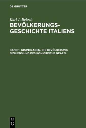 Thumbnail - Grundlagen. Die Bevölkerung Siziliens Und Des Königreichs Neapel 6773