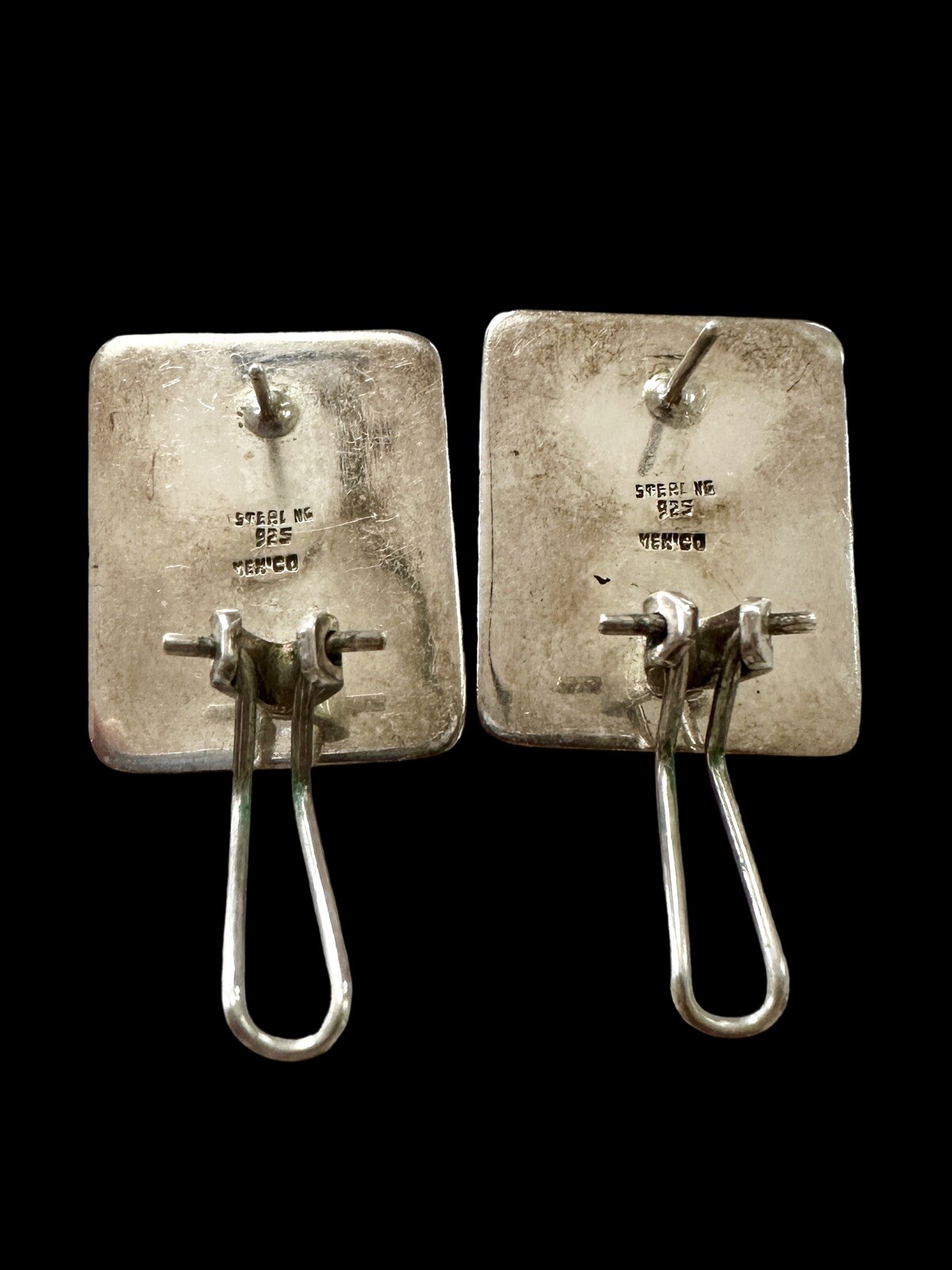 Vintage Rectangular Sterling Silver 925, MOP, Ony… - image 16