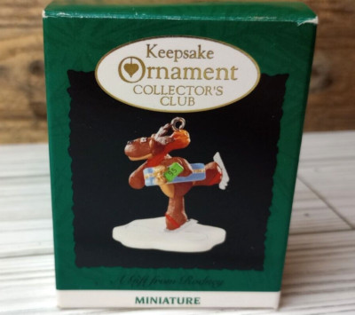 Hallmark Keepsake Ornament A Gift From Rodney The Skating Moose Mini 1994