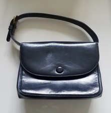 BIENEN DAVIS Black Leather Top Handle Purse