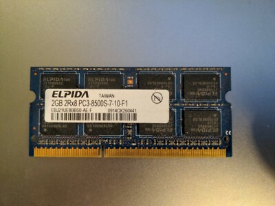 Elpida 2Gb 2Rx8 1066Mhz SDRAM (Pc3-8500s-7-10-f1)