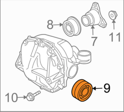 JAGUAR GENUINE FACTORY OEM 03-08 S-Type Rear-Axle Seal