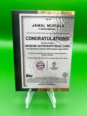 2023-24 Topps Museum Collection UCL Jamal Musiala Museum Auto 