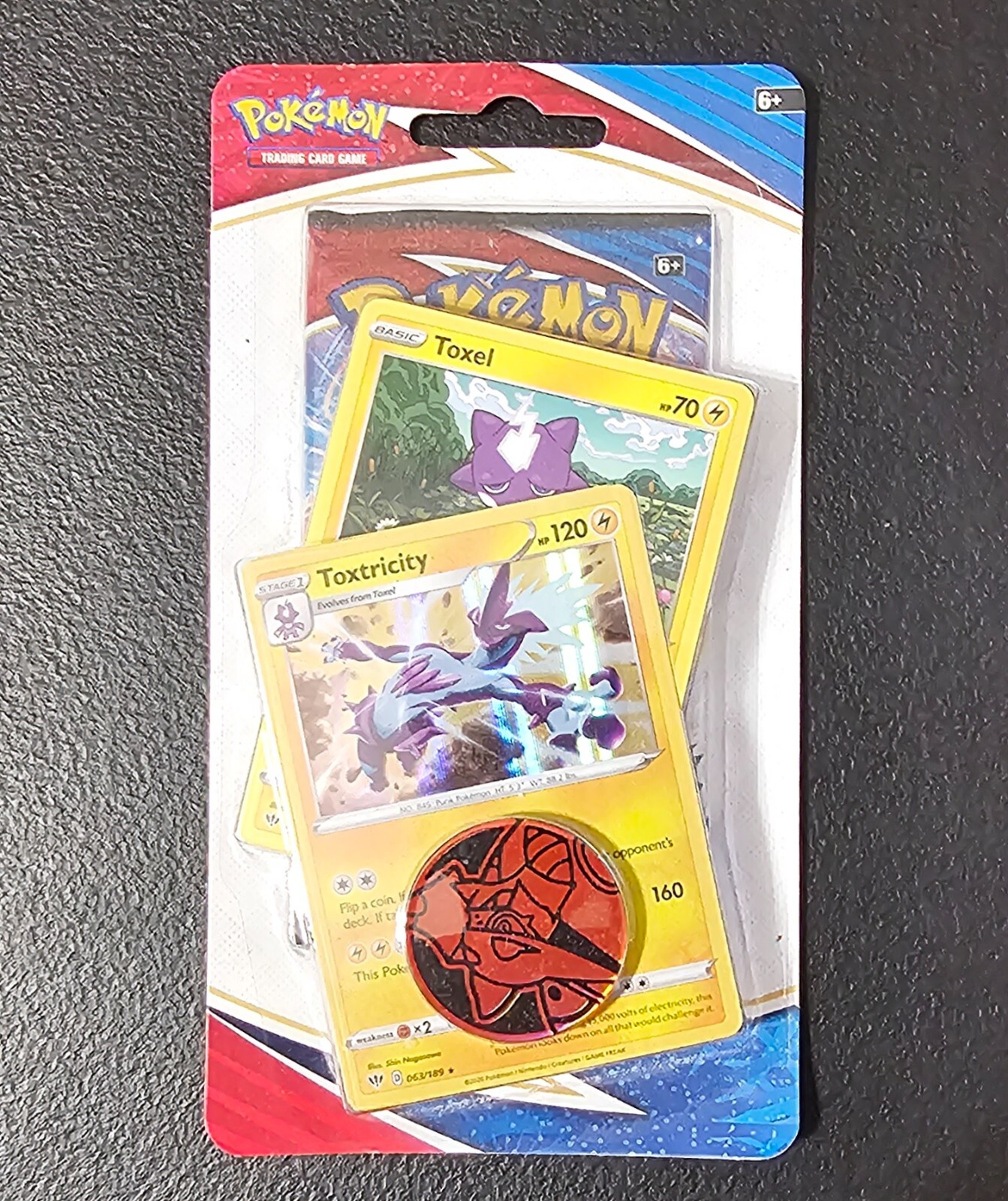 POKEMON TCG SWORD & SHIELD BATTLE STYLES TOXEL & TOXTRICITY BLISTER PACK SEALED