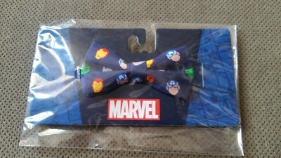 Marvel Avengers Blue Boys' Silk Bow Tie Officially Licensed