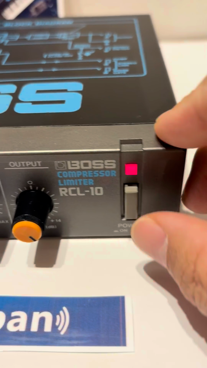 BOSS RCL-10 Micro Rack Compressor Limiter Effects Processor Tested