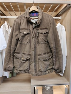 BODEN MITTELBRAUN MANTEL JACKE FREIZEIT GEFÜTTERT REISSVERSCHLUSS COUNTRY UTILITY CARGO HERREN