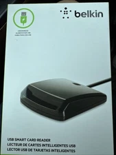 Belkin USB Smart Card Reader Compatible Class A/B/C CAC Compatible New
