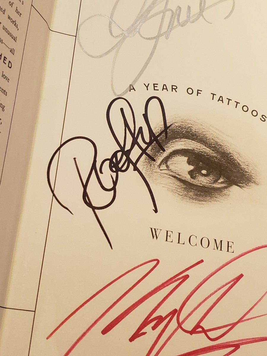Triple SIGNED Kat Von D The Tattoo Chronicles Hardcover
