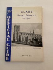 CLARE RURAL DISTRICK SUFFOL BOOKLET