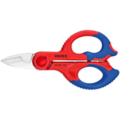 Knipex Electrician Shears 9505155 with Cable Cutter and Belt Clip