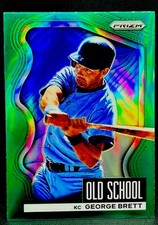 George Brett 2022 Panini Prizm Old School Green Prizm #OS8 HOF C43