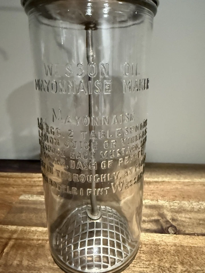 Vintage 1930s Era Wesson Oil Mayonnaise Maker - Image 3 of 4