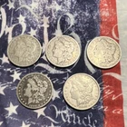Morgan Silver Dollar Lot of 5 Circulated 1897  1891 1894 1896 1900 Silver Coins