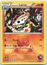 Team Magma's Lairon 13/34 Common Double Crisis Pokemon Moderately Played