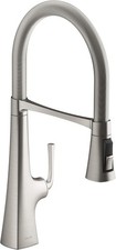 Kohler 22061-VS Graze Semi-Professional 3 Function Commercial Kitchen Faucet