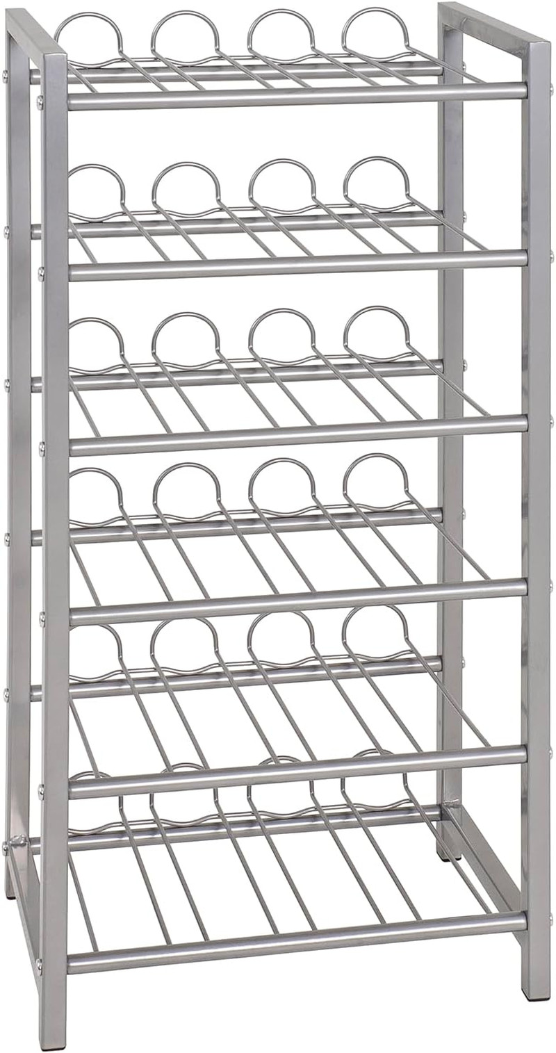 Portabottiglie Design Alu per Casa e Bar | Cantinetta Metallo 34x72x22