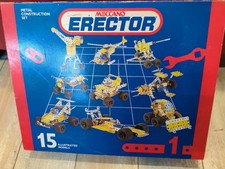 Vintage Meccano Erector Set 030401 Metal Construction Set 15 Models