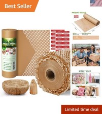 Eco-Friendly Honeycomb Packing Paper 12" x 200 ft - Perfect for Shipping & Gifts