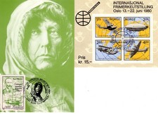 Divers souvenirs de Roland Amudsen, selon Scans; Lot 95029