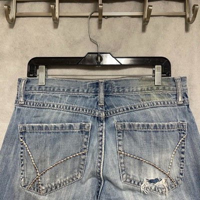Wrangler Jeans Men 32X34 Blue Denim 20X Bootcut Cowboy Western Ranch Distressed