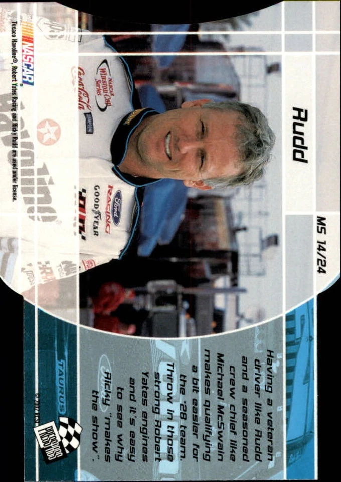 2002 VIP Making the Show #MS14 Ricky Rudd - RAC - Image 2 of 2