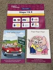 Hooked on Phonics Pre-Reader Steps 1 2 Workbook And Books Pop Pop, Letter Hunt